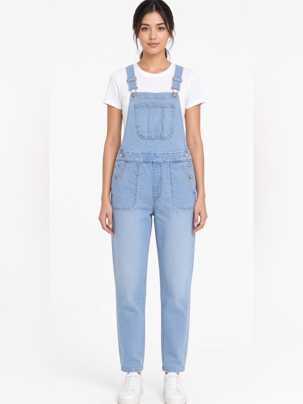 Old Navy Light Wash Denim Overalls Size 2